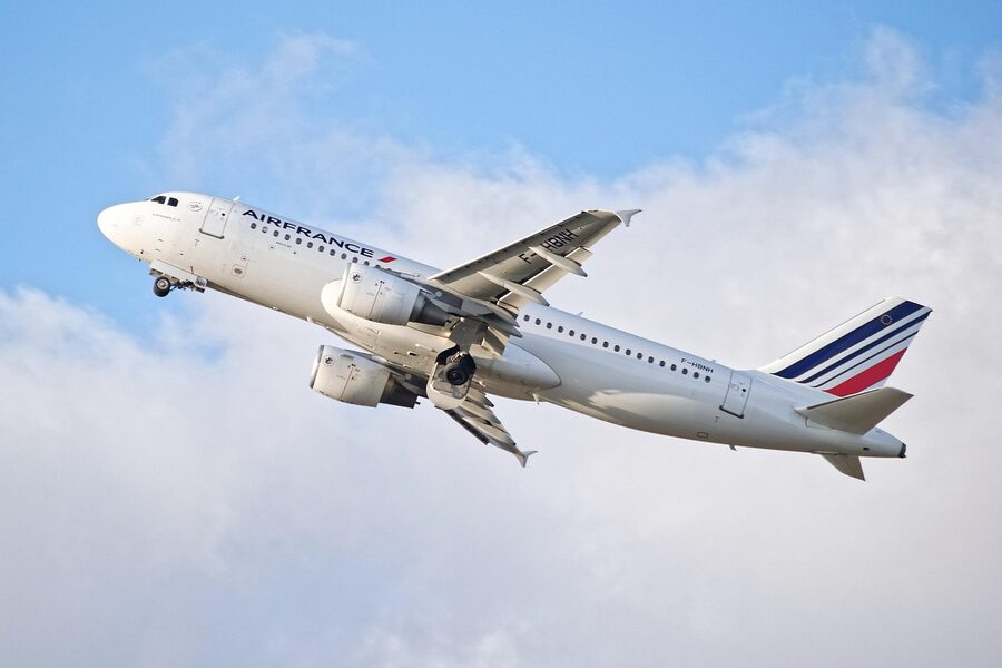 Air France Airbus A320 on the ground at an airport
