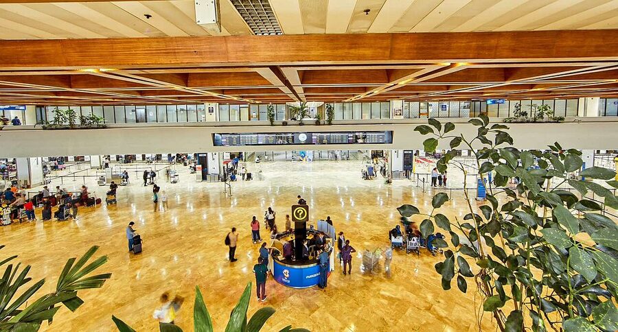 Departure hall at Manila Ninoy Aquino International Airport Terminal 1