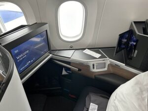 British Airways Club Suite business class seat on Boeing 787-10