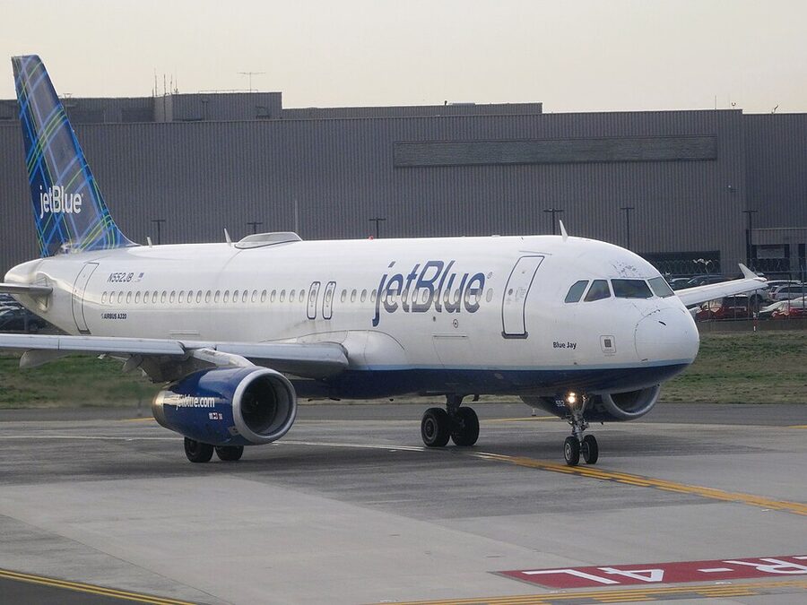 JetBlue Airways Airbus A320 named Blue Jay at JFK Airport