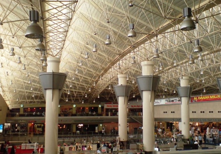 Kuwait International Airport main terminal departure area