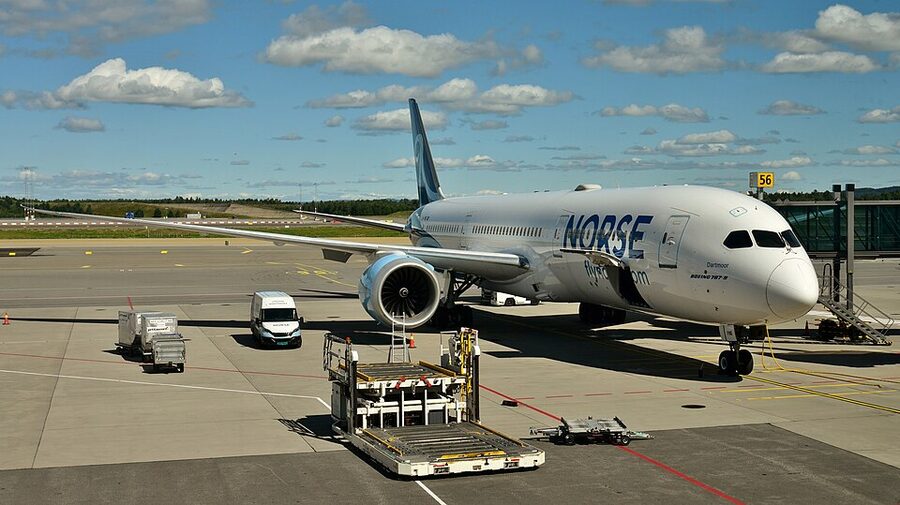Norse Atlantic Airways Boeing 787-9 Dreamliner LN-FND at Oslo Gardermoen airport