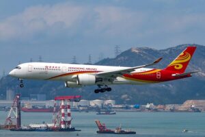 Hong Kong Airlines A350-900 aircraft B-LGA at Hong Kong International Airport