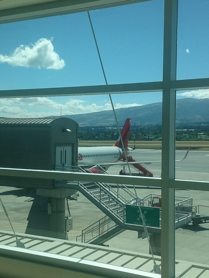 Avianca Airbus A320 aircraft with red livery